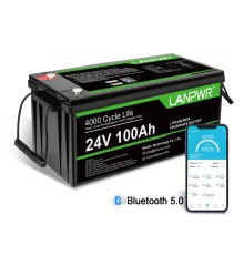 Акумулятор LanPWR 24V 100Аh 2560Wh LiFePO4 + Bluetooth