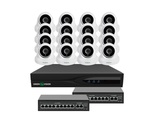 Комплект відеоспостереження на 16 камер GV-IP-K-W83/16 5MP