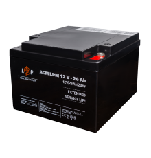 Акумулятор AGM LPM 12V - 26 Ah під болт М5