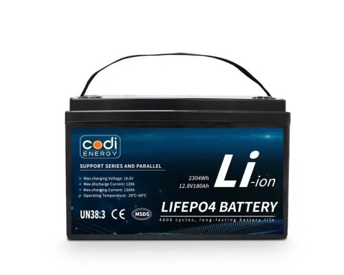 Акумулятор CODI LFP12180 12V 180Аh 2304Wh LiFePO4