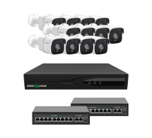 Комплект відеоспостереження на 12 камер GV-IP-K-W89/12 5MP