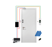 Бездротовий (Wi-Fi) комплект СКУД для важких металевих дверей з двома замками GV-505