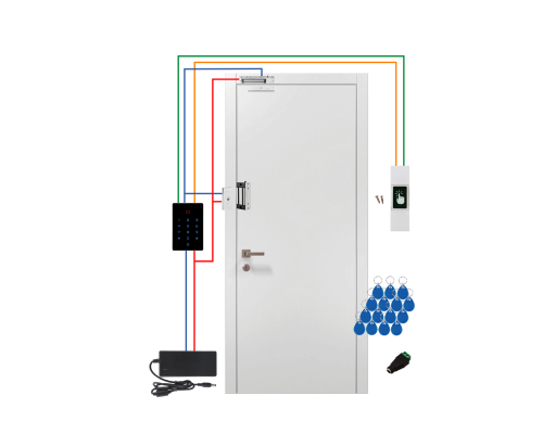 Бездротовий (Wi-Fi) комплект СКУД для важких металевих дверей з двома замками GV-505