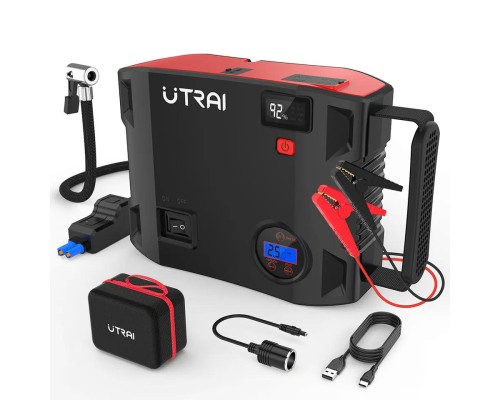 Пусковий зарядний пристрій UTRAI Jstar 5 2000A/24000mAh з компресором та ліхтариком