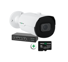 Комплект відеоспостереження з функцією розпізнавання автомобільних номерів на 1 IP камеру GV-802