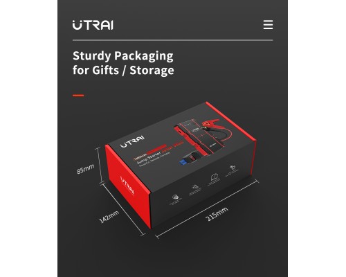 Пусковий зарядний пристрій UTRAI JStar mini 1000A/13000mAh з ліхтариком