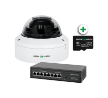 Комплект відеоспостереження з функцією розпізнавання облич на 1 IP камеру GV-804