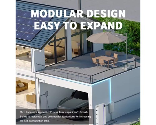 Акумуляторна модульна батарея DEYE AI-W5.1-B 48V 100Аh 5120Wh LiFePO4