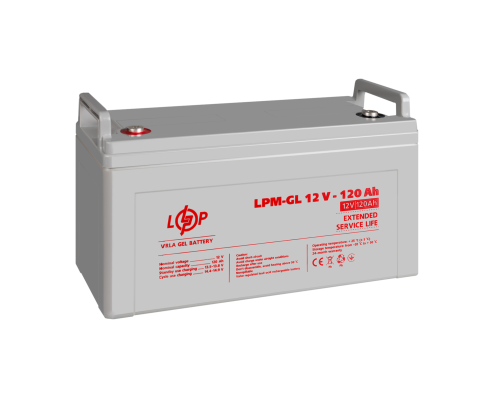 Акумулятор гелевий LPM-GL 12V - 120 Ah Акумулятор гелевий LPM-GL 12V - 120 Ah