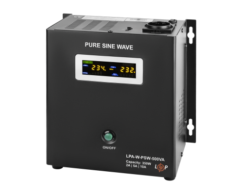 ДБЖ з правильною синусоїдою 12V LPA-W-PSW-500VA(350Вт) 2A/5A/10A ДБЖ з правильною синусоїдою 12V LPA-W-PSW-500VA(350Вт) 2A/5A/10A